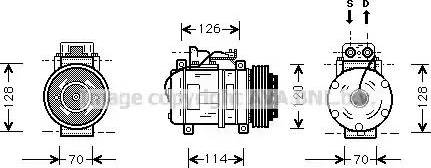 Ava Quality Cooling MS K274 - Компресор, климатизация vvparts.bg