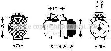 Ava Quality Cooling MS K278 - Компресор, климатизация vvparts.bg