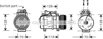 Ava Quality Cooling MS K273 - Компресор, климатизация vvparts.bg