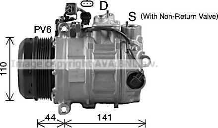 Ava Quality Cooling MSK738 - Компресор, климатизация vvparts.bg