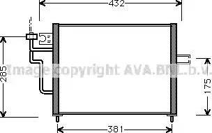 Ava Quality Cooling MT 5104 - Кондензатор, климатизация vvparts.bg