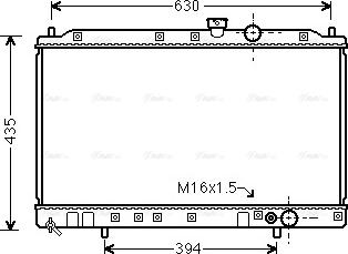 Ava Quality Cooling MT 2064 - Радиатор, охлаждане на двигателя vvparts.bg