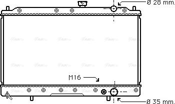 Ava Quality Cooling MT 2016 - Радиатор, охлаждане на двигателя vvparts.bg