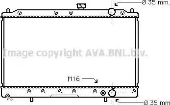 Ava Quality Cooling MT 2147 - Радиатор, охлаждане на двигателя vvparts.bg