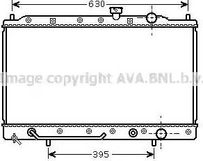 Ava Quality Cooling MT 2087 - Радиатор, охлаждане на двигателя vvparts.bg