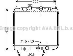 Ava Quality Cooling MT 2036 - Радиатор, охлаждане на двигателя vvparts.bg