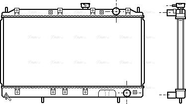 Ava Quality Cooling MT 2141 - Радиатор, охлаждане на двигателя vvparts.bg