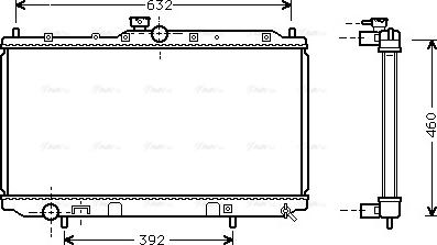 Ava Quality Cooling MT 2142 - Радиатор, охлаждане на двигателя vvparts.bg