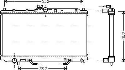 Ava Quality Cooling MT 2153 - Радиатор, охлаждане на двигателя vvparts.bg