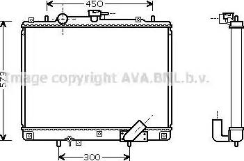 Ava Quality Cooling MT 2162 - Радиатор, охлаждане на двигателя vvparts.bg