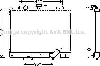 Ava Quality Cooling MT 2167 - Радиатор, охлаждане на двигателя vvparts.bg