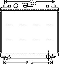 Ava Quality Cooling MT 2109 - Радиатор, охлаждане на двигателя vvparts.bg