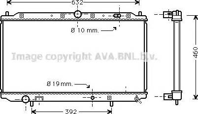 Ava Quality Cooling MT 2101 - Радиатор, охлаждане на двигателя vvparts.bg