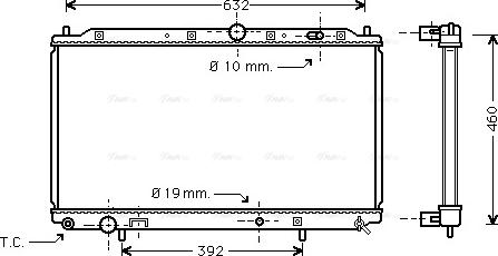 Ava Quality Cooling MT 2116 - Радиатор, охлаждане на двигателя vvparts.bg