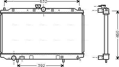 Ava Quality Cooling MT 2111 - Радиатор, охлаждане на двигателя vvparts.bg