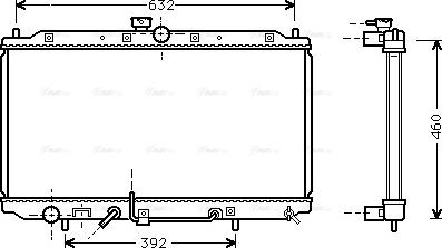 Ava Quality Cooling MT 2112 - Радиатор, охлаждане на двигателя vvparts.bg