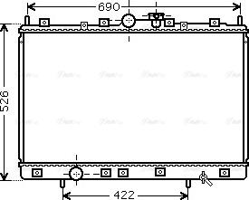 Ava Quality Cooling MT 2189 - Радиатор, охлаждане на двигателя vvparts.bg