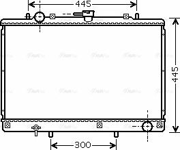 Ava Quality Cooling MT 2188 - Радиатор, охлаждане на двигателя vvparts.bg