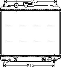 Ava Quality Cooling MT 2138 - Радиатор, охлаждане на двигателя vvparts.bg