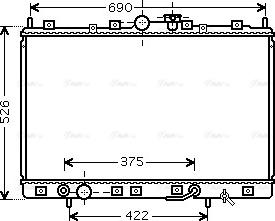 Ava Quality Cooling MT 2171 - Радиатор, охлаждане на двигателя vvparts.bg