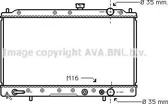 Ava Quality Cooling MTA2019 - Радиатор, охлаждане на двигателя vvparts.bg