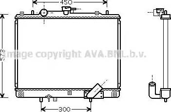 Ava Quality Cooling MTA2167 - Радиатор, охлаждане на двигателя vvparts.bg