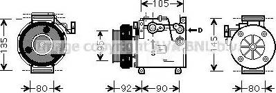 Ava Quality Cooling MT K166 - Компресор, климатизация vvparts.bg