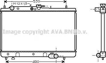 Ava Quality Cooling MZ 2095 - Радиатор, охлаждане на двигателя vvparts.bg