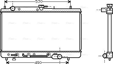 Ava Quality Cooling MZ 2091 - Радиатор, охлаждане на двигателя vvparts.bg