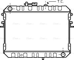 Ava Quality Cooling MZ 2046 - Радиатор, охлаждане на двигателя vvparts.bg