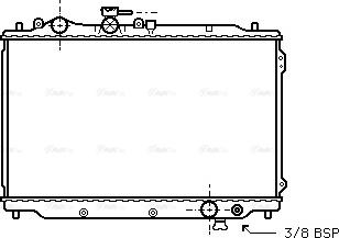 Ava Quality Cooling MZ 2050 - Радиатор, охлаждане на двигателя vvparts.bg