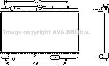 Ava Quality Cooling MZ 2088 - Радиатор, охлаждане на двигателя vvparts.bg