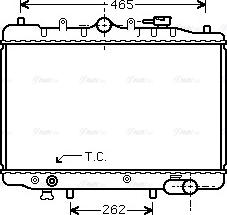 Ava Quality Cooling MZ 2024 - Радиатор, охлаждане на двигателя vvparts.bg