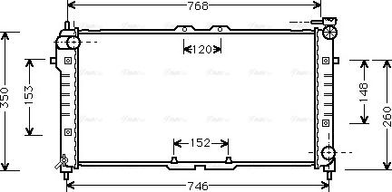 Ava Quality Cooling MZ 2027 - Радиатор, охлаждане на двигателя vvparts.bg