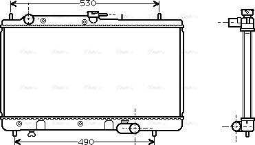 Ava Quality Cooling MZ 2071 - Радиатор, охлаждане на двигателя vvparts.bg