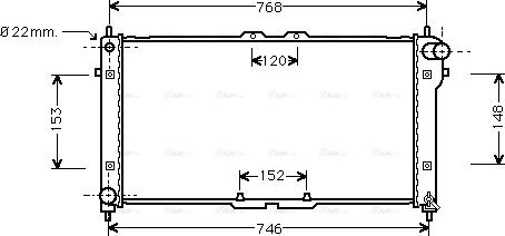 Ava Quality Cooling MZ 2073 - Радиатор, охлаждане на двигателя vvparts.bg