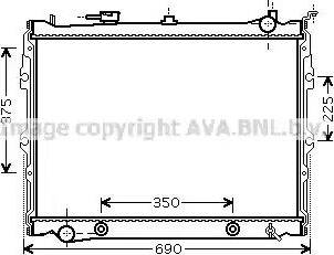 Ava Quality Cooling MZ 2190 - Радиатор, охлаждане на двигателя vvparts.bg