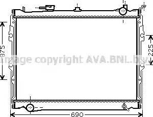 Ava Quality Cooling MZ 2191 - Радиатор, охлаждане на двигателя vvparts.bg