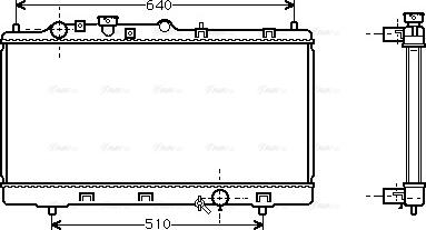 Ava Quality Cooling MZ 2151 - Радиатор, охлаждане на двигателя vvparts.bg