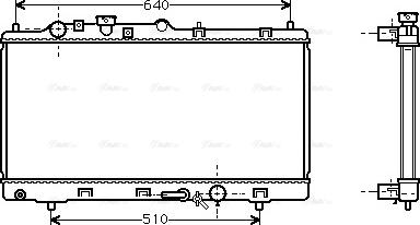 Ava Quality Cooling MZ 2152 - Радиатор, охлаждане на двигателя vvparts.bg