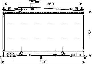 Ava Quality Cooling MZ 2161 - Радиатор, охлаждане на двигателя vvparts.bg