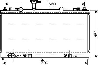Ava Quality Cooling MZ 2163 - Радиатор, охлаждане на двигателя vvparts.bg
