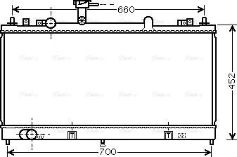Ava Quality Cooling MZ 2162 - Радиатор, охлаждане на двигателя vvparts.bg