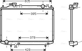 Ava Quality Cooling MZ 2181 - Радиатор, охлаждане на двигателя vvparts.bg