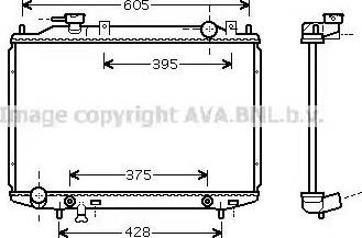 Ava Quality Cooling MZ 2204 - Радиатор, охлаждане на двигателя vvparts.bg