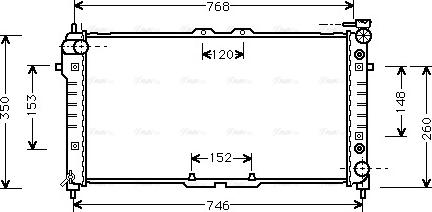 Ava Quality Cooling MZA2037 - Радиатор, охлаждане на двигателя vvparts.bg