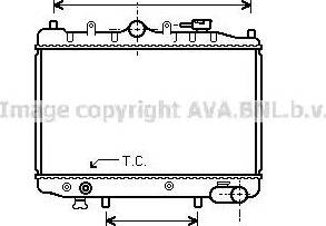 Ava Quality Cooling MZA2023 - Радиатор, охлаждане на двигателя vvparts.bg