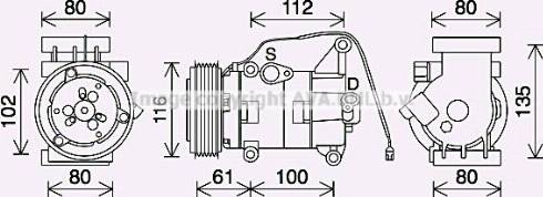 Ava Quality Cooling MZK290 - Компресор, климатизация vvparts.bg