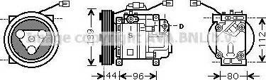 Ava Quality Cooling MZ K198 - Компресор, климатизация vvparts.bg