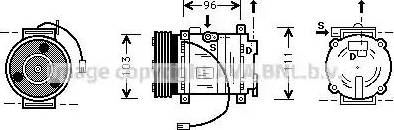 Ava Quality Cooling MZ K133 - Компресор, климатизация vvparts.bg